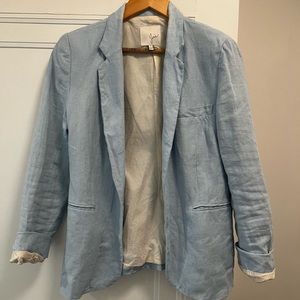 Joie Blue Linen Blazer